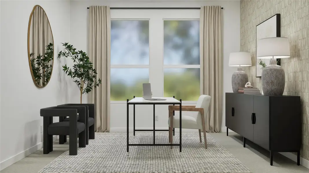 Furnished interior view inside a new home in Thunder Rock: Classic Collection, Marble Falls (Image 19). Furnished interior view inside a new home in Thunder Rock: Classic Collection, Marble Falls (Image 19).