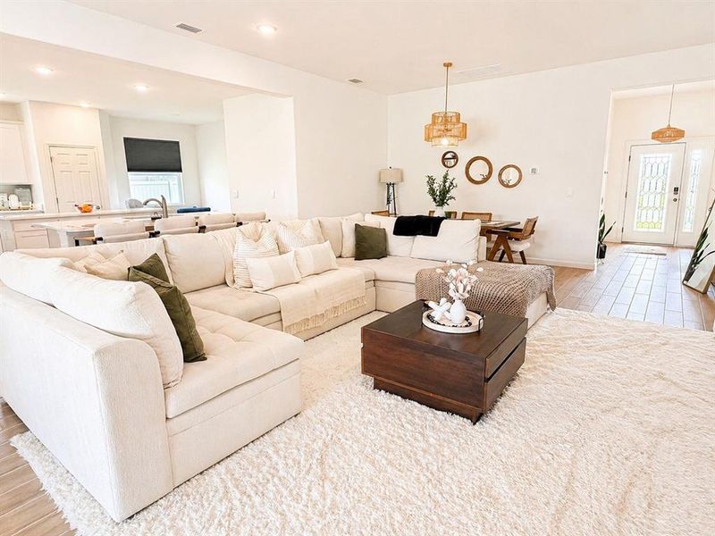 Furnished interior view inside a new home in Crystal Bay Estates, Grant-Valkaria (Image 11).