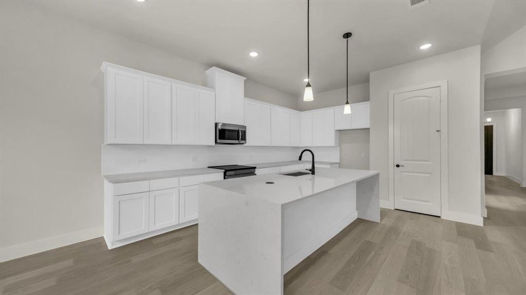 Furnished interior view inside a new home in Freeman Ranch, Weatherford (Image 9).