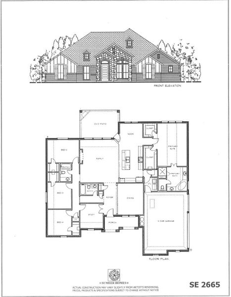 2D floor plan layout for the The Magnolia by Sumeer Homes in Stone Henge II, Sanger, TX (Image 4). 2D floor plan layout for the The Magnolia by Sumeer Homes in Stone Henge II, Sanger, TX (Image 4).