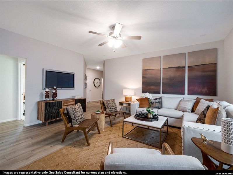 Furnished interior view inside a new home in Willow View, Converse (Image 6).