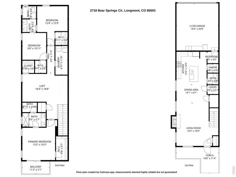 2D floor plan layout of this home in , Longmont, CO (Image 5).