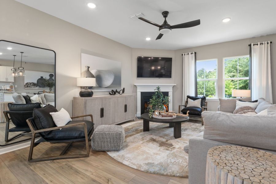 Furnished interior view inside a new home in Providence Oaks, Fuquay Varina (Image 10).