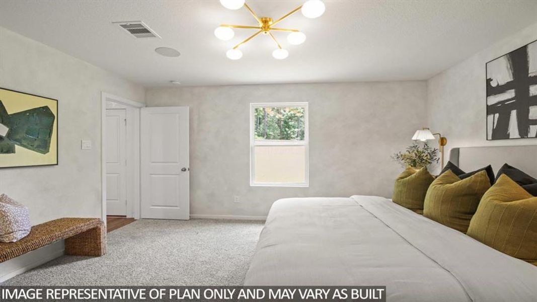 Furnished interior view inside a new home in Silverthorne, Conroe (Image 9).