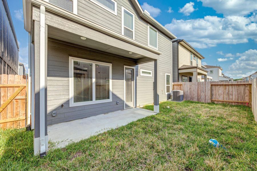 Exterior details and patio area of a home in Dunvale Village - Patio Home Collection, Houston (Image 20). Exterior details and patio area of a home in Dunvale Village - Patio Home Collection, Houston (Image 20).