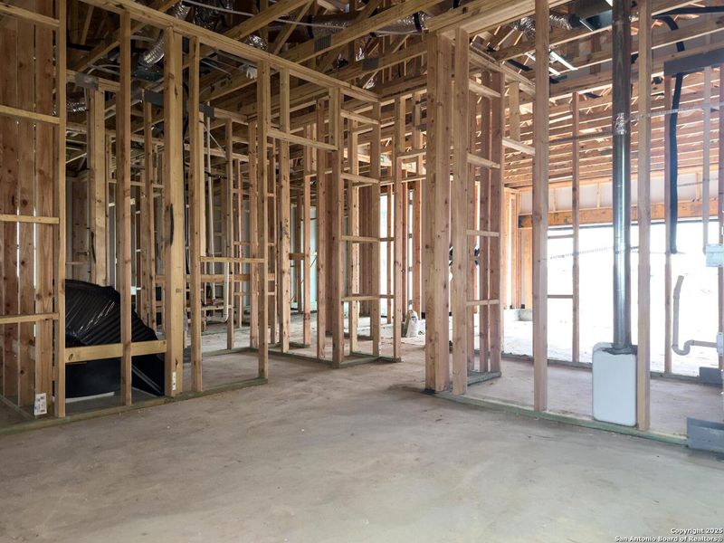 In-progress construction of a new home in Cordova Trails, Seguin, TX (Image 26).