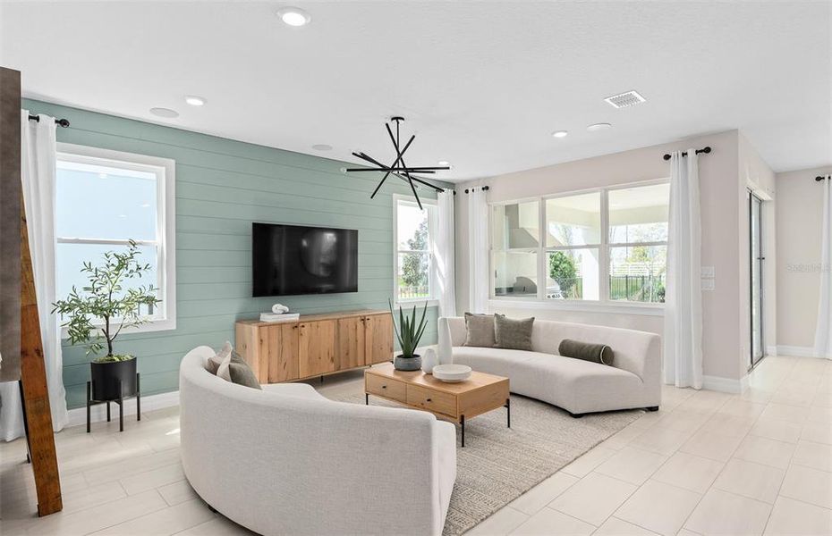 Furnished interior view inside a new home in The Estates at Nona Sound, Orlando (Image 19).
