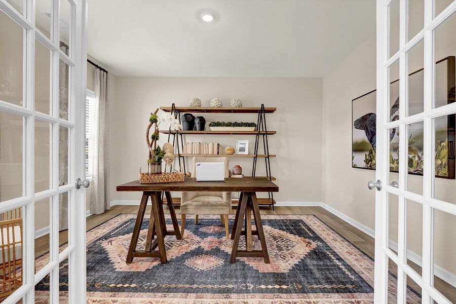 Representative furnished interior of a home built from the Turner - Genesis Value Collection by Mungo Homes in Stapleton, Clemmons (Image 9).