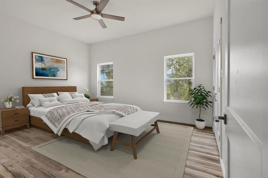 Furnished interior view inside a new home in , Bluff Dale (Image 10).