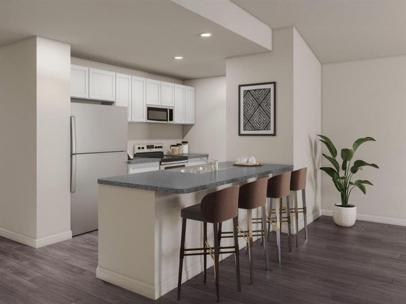 Furnished interior view inside a new home in Park Central, Mineola (Image 6).