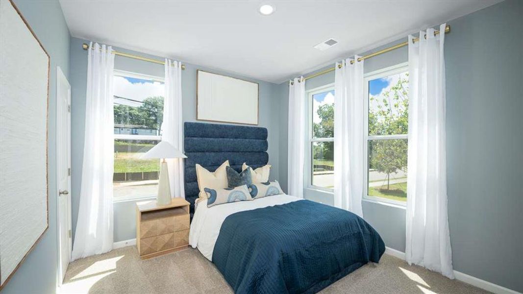 Furnished interior view inside a new home in Townes at Asbury, Hapeville (Image 4).