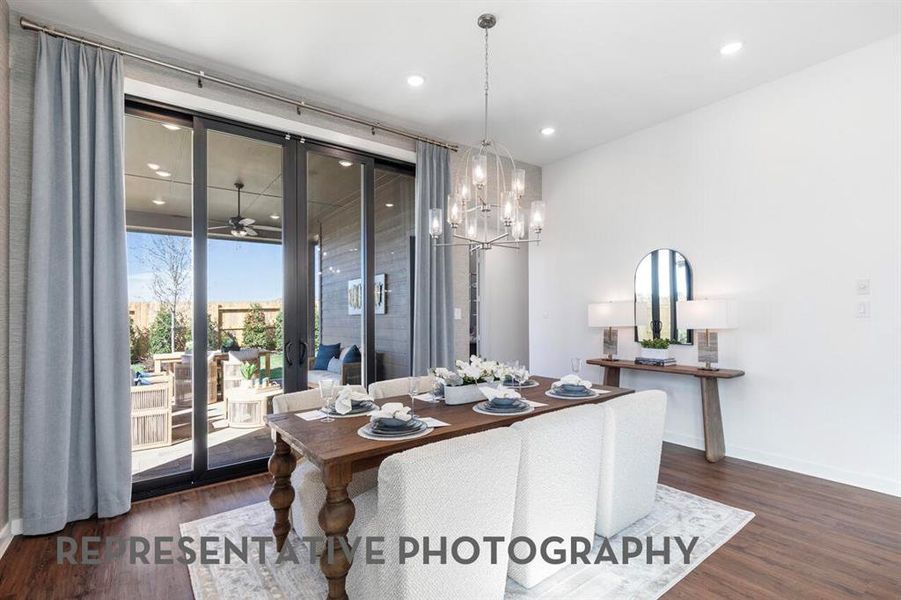 Furnished interior view inside a new home in Landmark, Denton (Image 28).