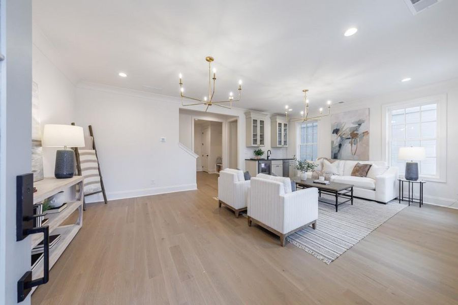 Furnished interior view inside a new home in , Alpharetta (Image 17).
