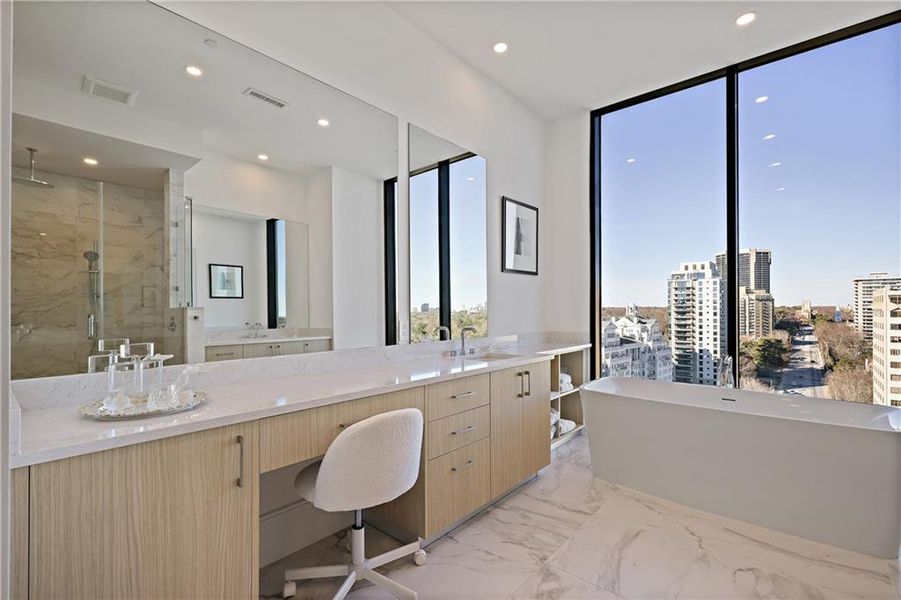 Furnished interior view inside a new home in The Dillon Buckhead, Atlanta (Image 16).