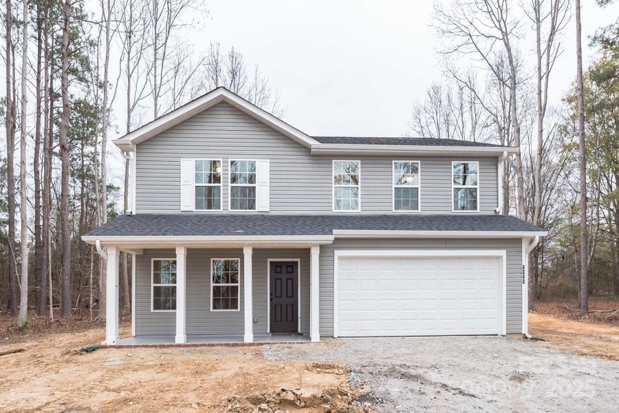 Front exterior of a new home in , Hickory, NC, highlighting curb appeal (Image 1). Front exterior of a new home in , Hickory, NC, highlighting curb appeal (Image 1).
