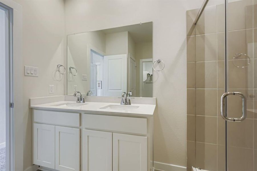 Furnished interior view inside a new home in Ambergrove, Royse City (Image 9).