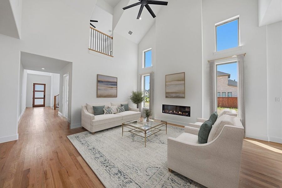 Furnished interior view inside a new home in Hillside Village, Celina (Image 13). Furnished interior view inside a new home in Hillside Village, Celina (Image 13).