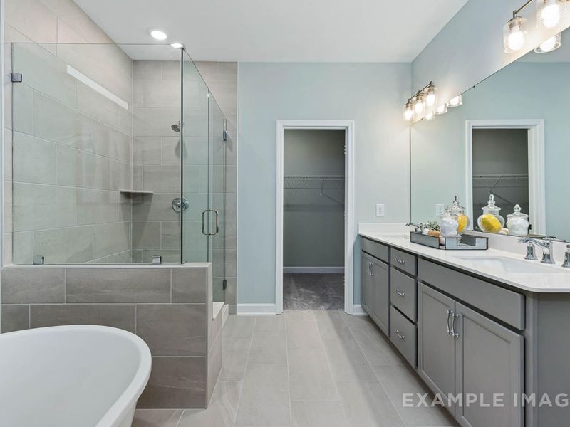 Furnished interior view inside a new home in Retreat at North Main, Lillington (Image 12). Furnished interior view inside a new home in Retreat at North Main, Lillington (Image 12).