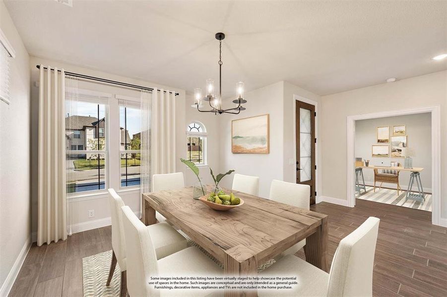 Furnished interior view inside a new home in The Enclave at Parks of Aledo, Aledo (Image 8). Furnished interior view inside a new home in The Enclave at Parks of Aledo, Aledo (Image 8).