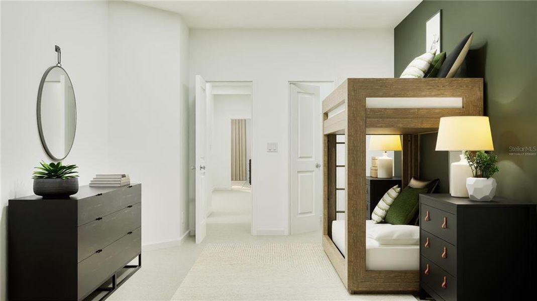 Furnished interior view inside a new home in , Davenport (Image 15).