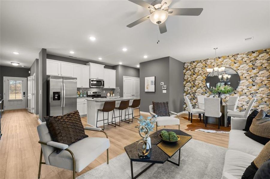 Furnished interior view inside a new home in Reeves Park, Stockbridge (Image 19). Furnished interior view inside a new home in Reeves Park, Stockbridge (Image 19).