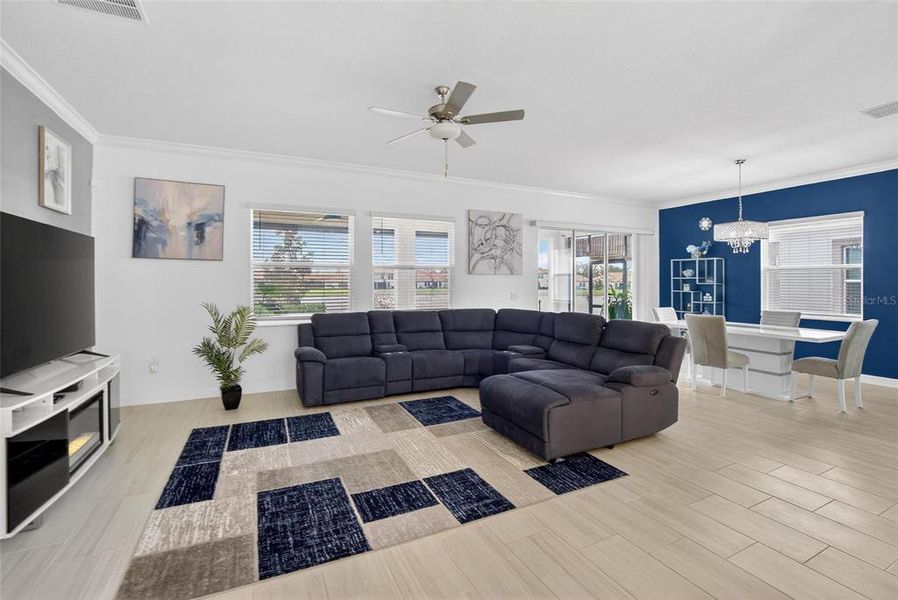 Furnished interior view inside a new home in Southshore Bay: The Estates, Wimauma (Image 19).