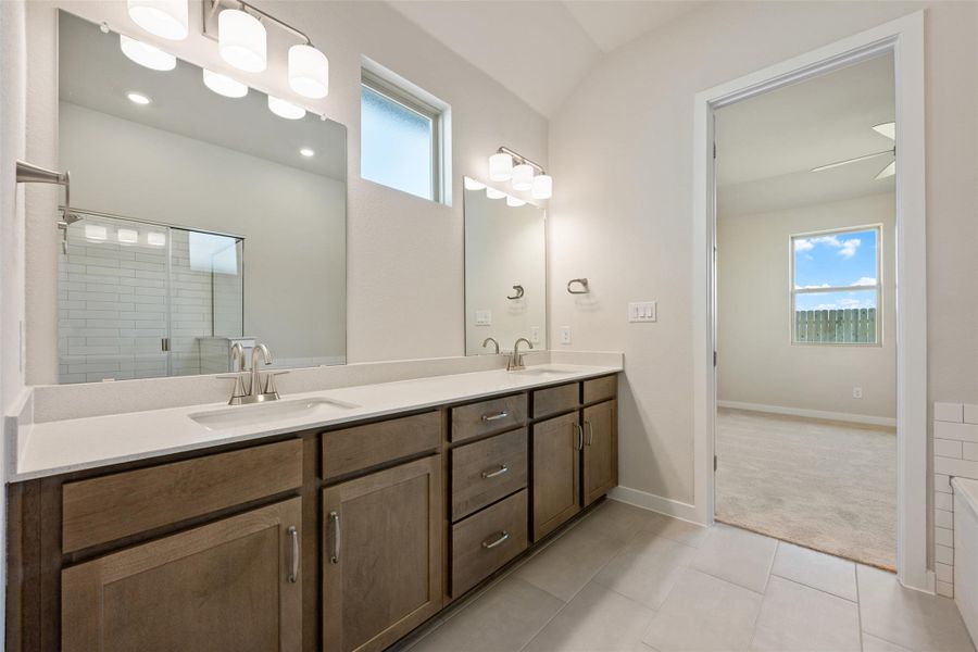 Furnished interior view inside a new home in The Trails at Carmel, Pflugerville (Image 11).