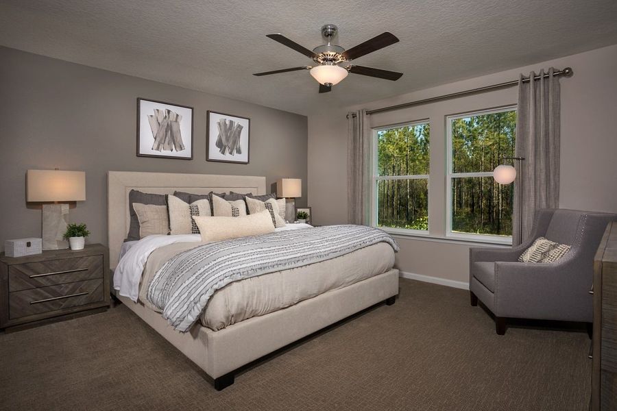 Representative furnished interior of a home built from the 1286 by KB Home in Hawkes Meadow, Jacksonville (Image 6).