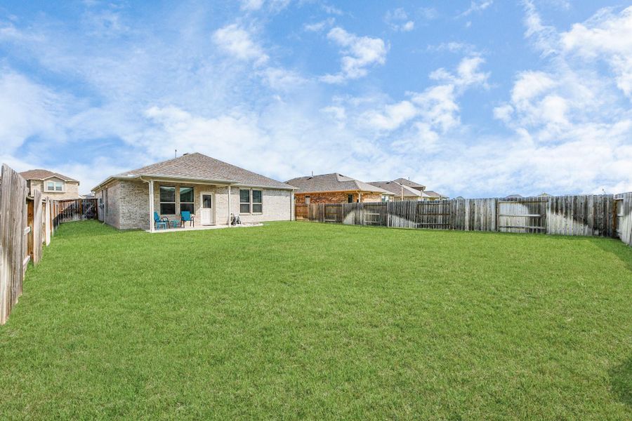 Large backyard space