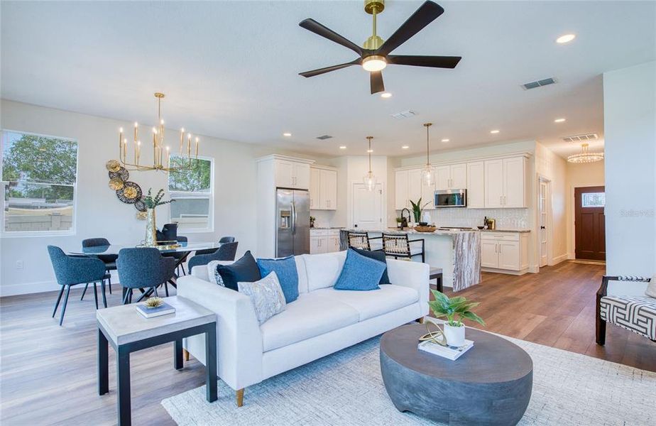 Furnished interior view inside a new home in , Palm Harbor (Image 44).
