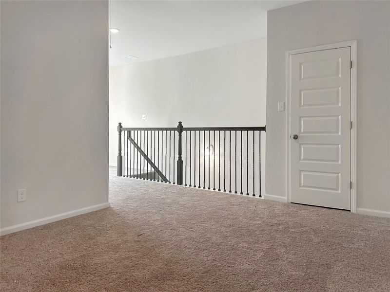 The Caldwell- Upstairs Loft/Game Room. Home is under construction. Sample image for illustration; upgrades, options, and colors may vary.