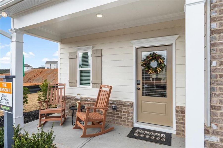 Exterior details and patio area of a home in Fair Oak, Calhoun (Image 2). Exterior details and patio area of a home in Fair Oak, Calhoun (Image 2).
