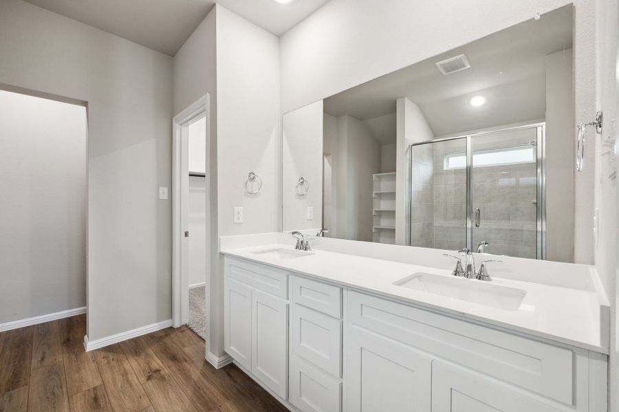 Representative furnished interior of a home built from the Asher by Megatel Homes in Santorini, Seagoville (Image 5).