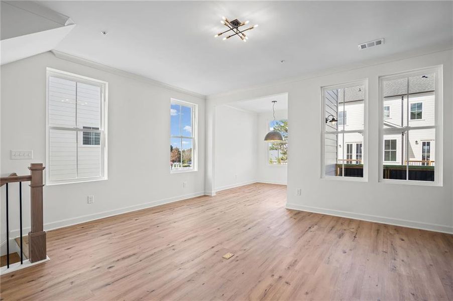 Spacious, unfurnished interior of a new home in The Village at River Green, Canton (Image 39).