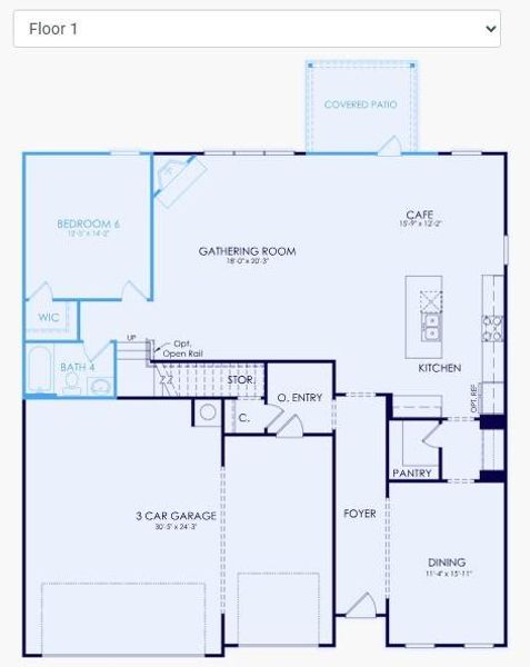 2D floor plan layout of this home in Hamilton Place, Cartersville, GA (Image 2). 2D floor plan layout of this home in Hamilton Place, Cartersville, GA (Image 2).