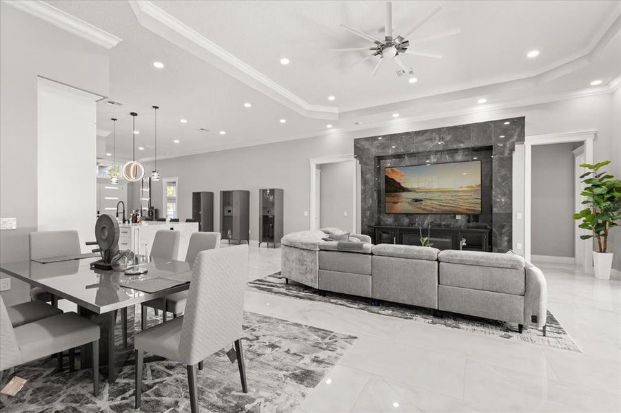 Furnished interior view inside a new home in , Clermont (Image 66). Furnished interior view inside a new home in , Clermont (Image 66).