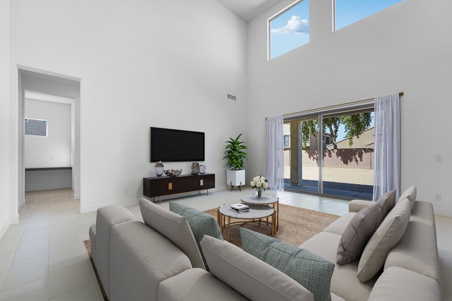 Representative furnished interior of a home built from the Revere by Taylor Morrison in Combs Ranch Landmark Collection, San Tan Valley (Image 9).