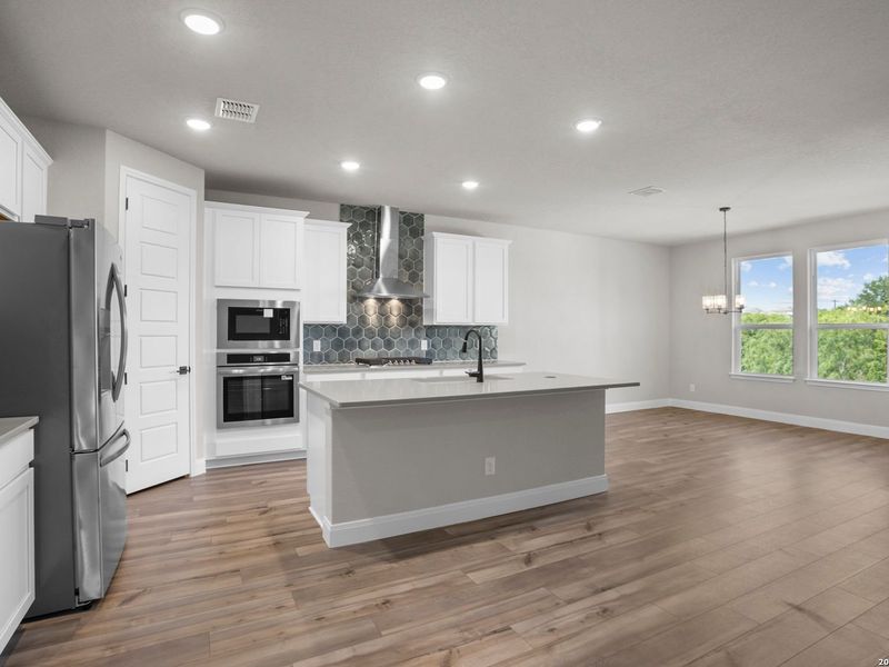 Furnished interior view inside a new home in Ladera, San Antonio (Image 6).