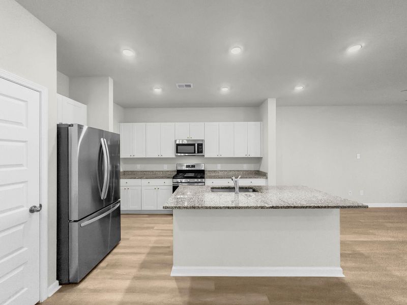 Furnished interior view inside a new home in Willow Bend Townhomes, North Charleston (Image 10). Furnished interior view inside a new home in Willow Bend Townhomes, North Charleston (Image 10).