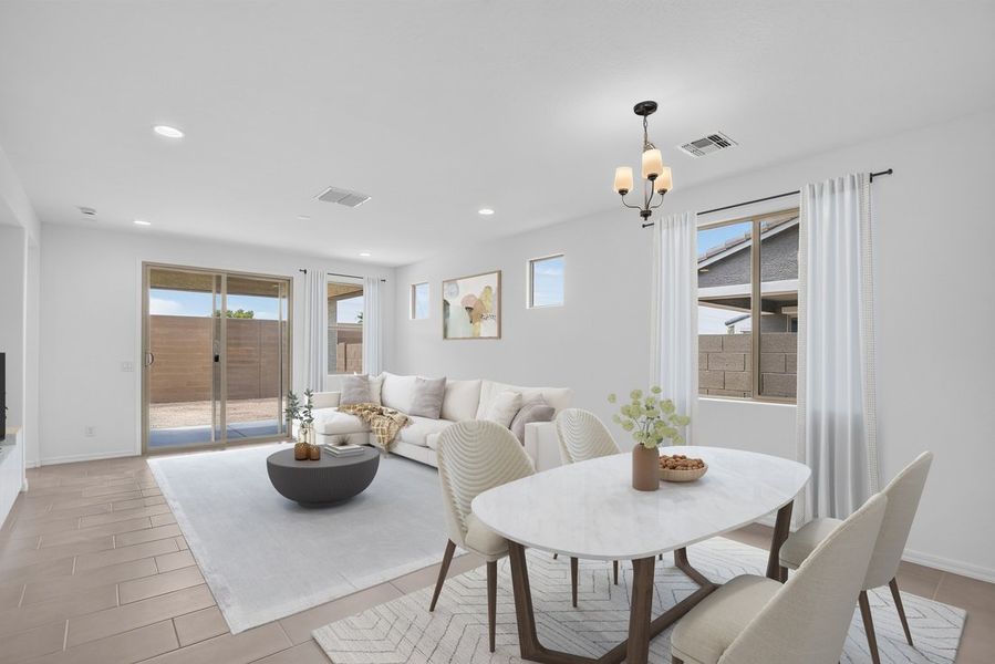 Furnished interior view inside a new home in Stonehaven, Glendale (Image 6).