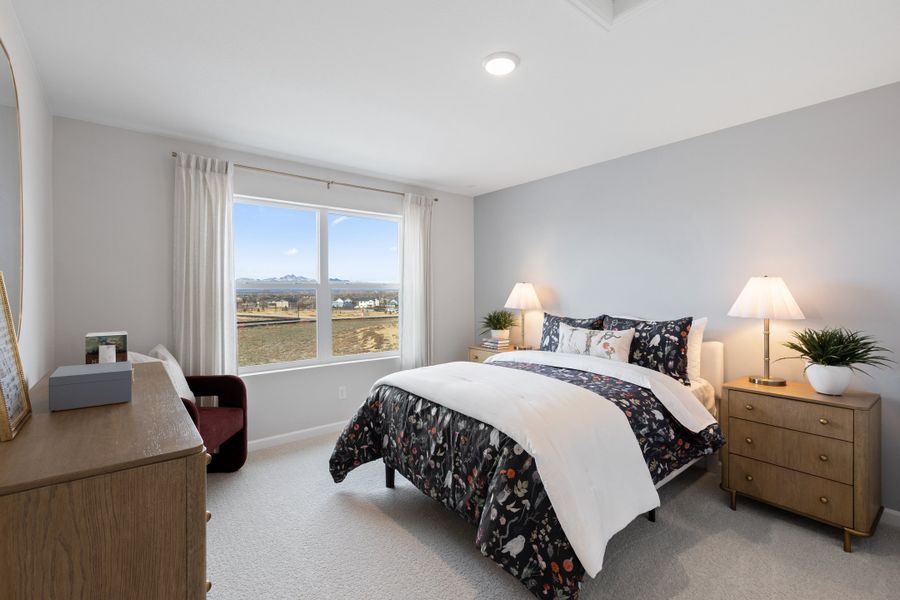 Representative furnished interior of a home built from the The Windom by Risewell Homes in Cordovan, Firestone (Image 16).