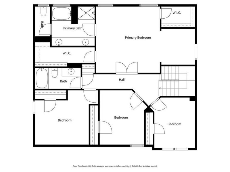 2D floor plan layout of this home in Traditions at Cedarcrest, Dallas, GA (Image 5).