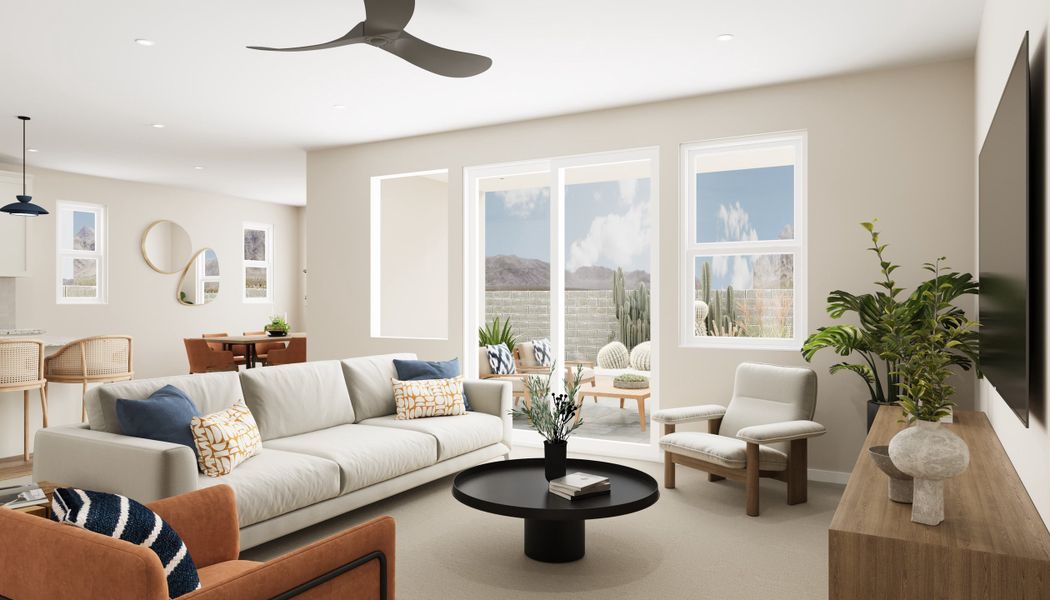 Furnished interior view inside a new home in Montana Vista - Summit: Summit, Buckeye (Image 14).