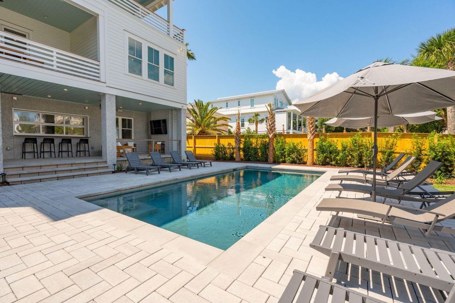 Exterior details and patio area of a home in , Isle Of Palms (Image 39).