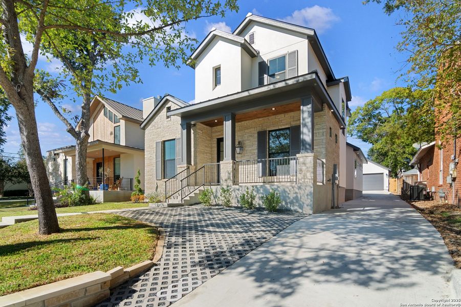 Exterior details and patio area of a home in , San Antonio (Image 26).