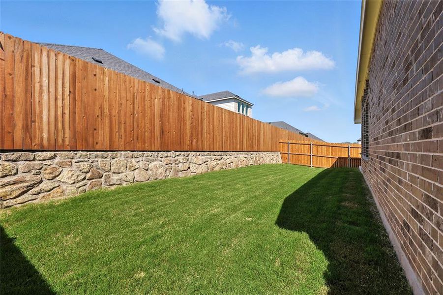 View of fenced backyard View of fenced backyard