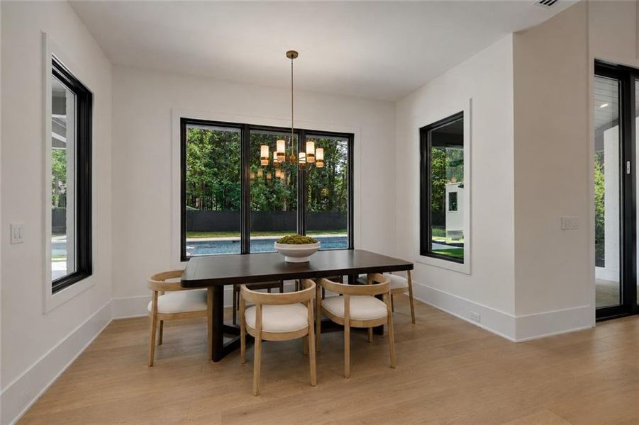 Furnished interior view inside a new home in , Alpharetta (Image 9).