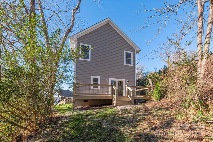 Exterior details and patio area of a home in , Asheville (Image 3).