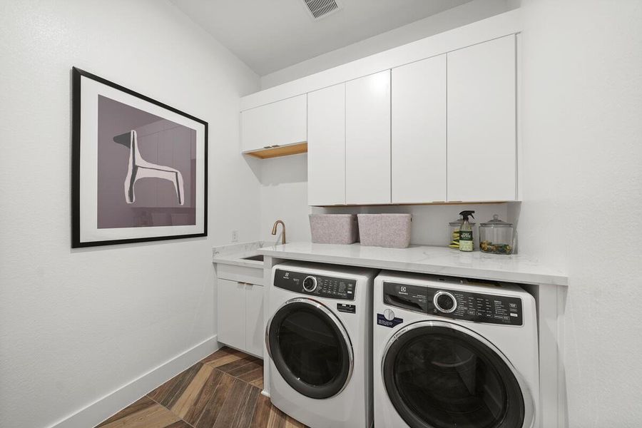 Spacious and functional utility room. Representative image.