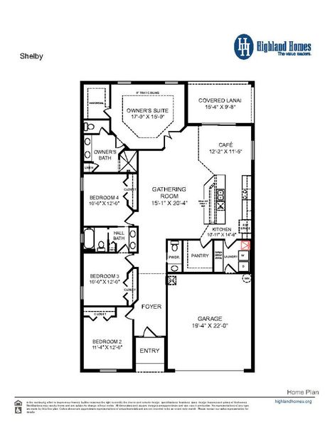 Shelby - Home Layout